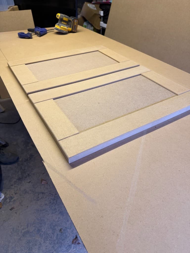 Media wall studwork frame construction